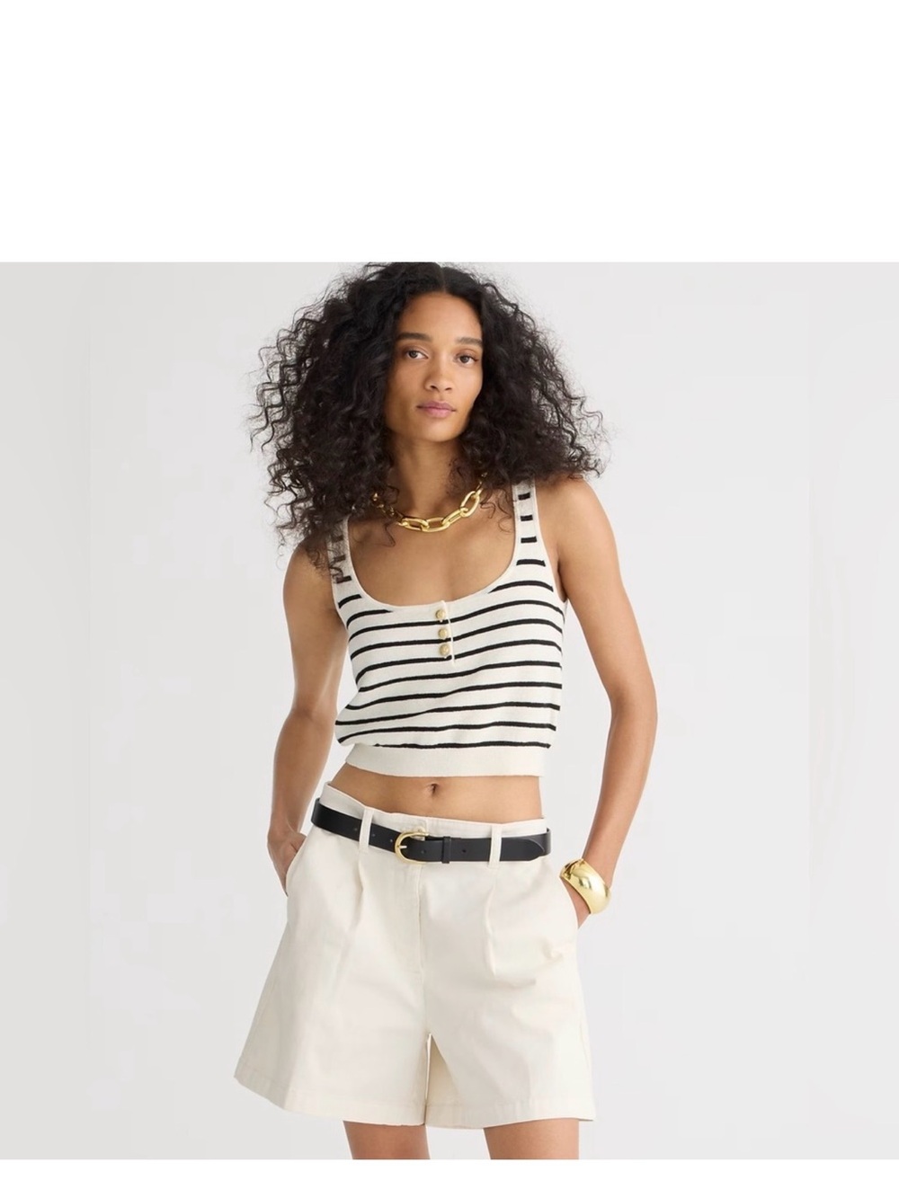 J Crew 5" Pleated Capeside Chino
Short, Color: Natural